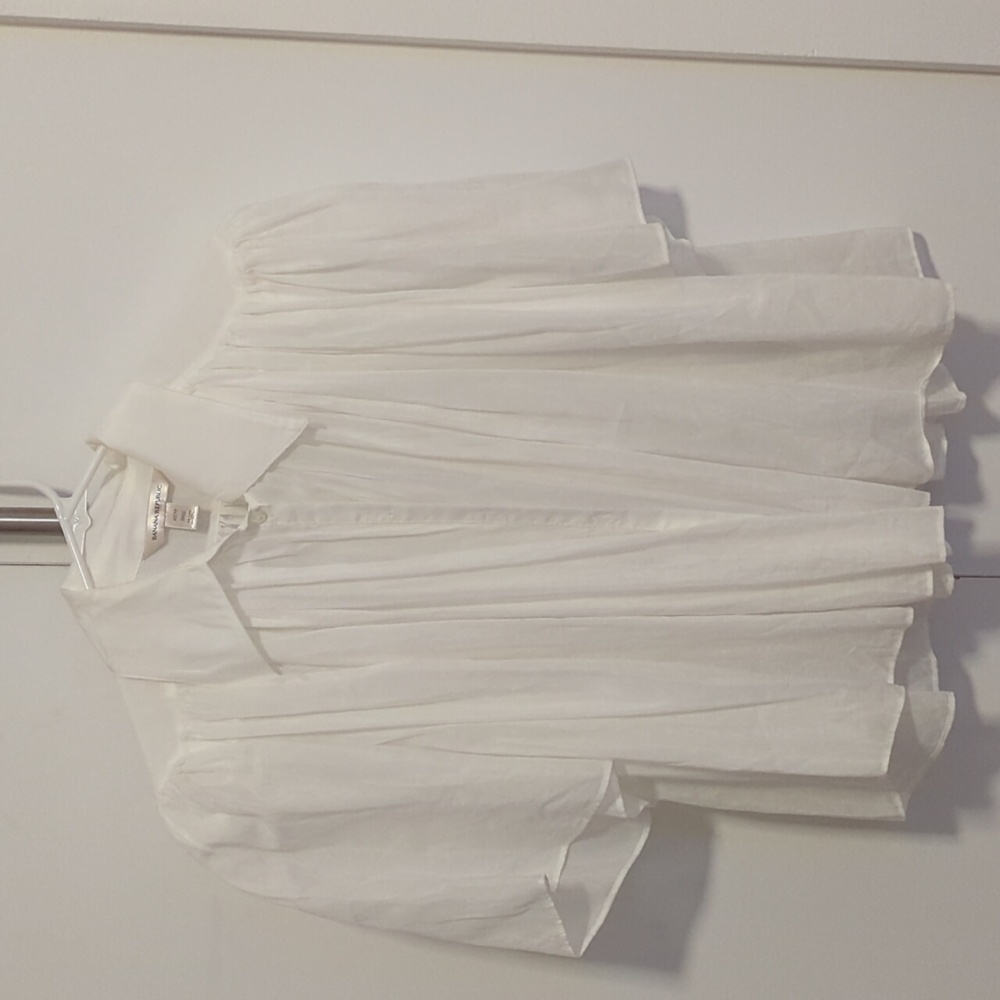 Cropped silk-blend blouse